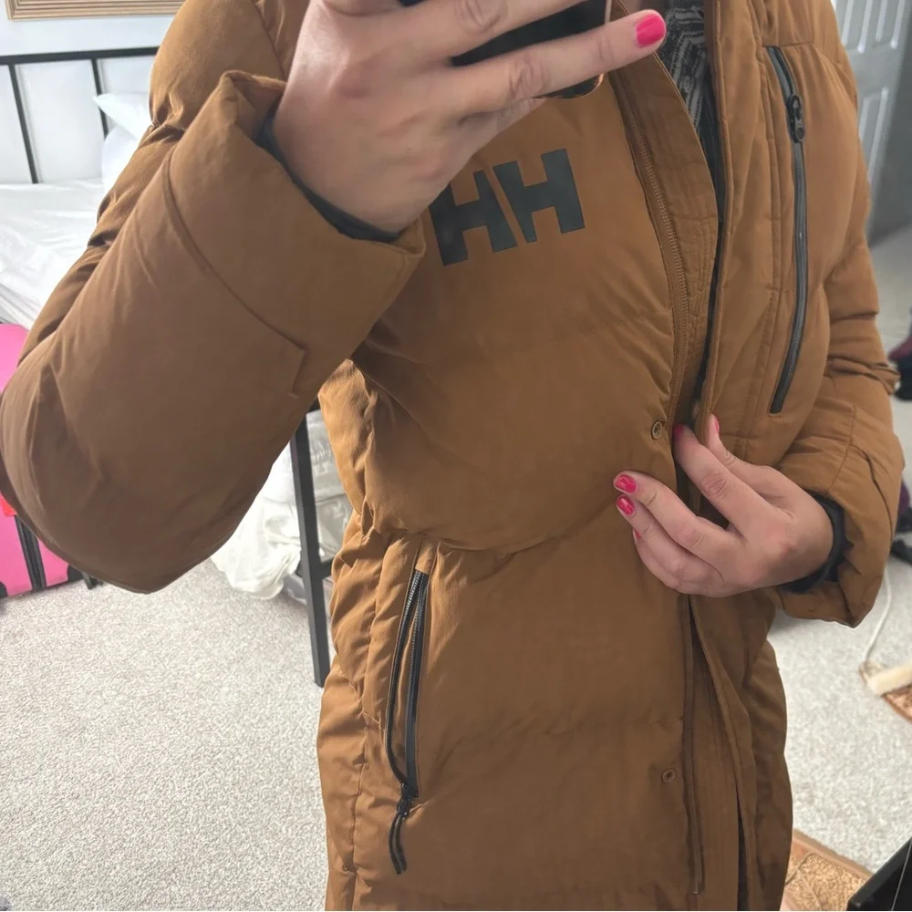 Helly Hansen Tan Ski puffer Insulated Jacket - Picture 2 of 9